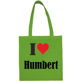 Reifen-Markt Tasche I Love Humbert Größe 38x42 Farbe Grün Druck Schwarz