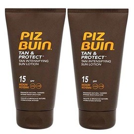 Piz Buin Tan Intensifier Duo SPF 15 Sun Lotion Pack of 2 150 ml Each