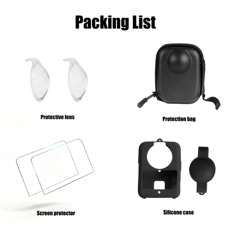 PellKing Accessories Kit for DJI Osmo 360,Include Lens Guard/Camera Case/Screen
