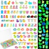 EKisemio 120 Pcs Mini Resin Animals, Glow in The Dark