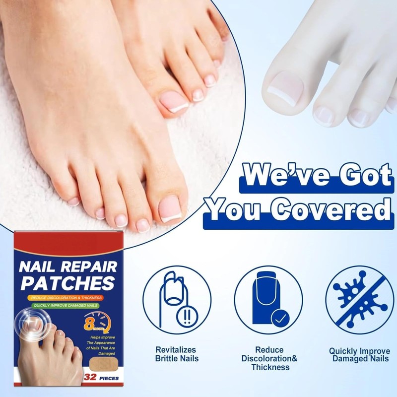 Extra Strength Fungal Nail Patches for Toenails & Fingernails, 32