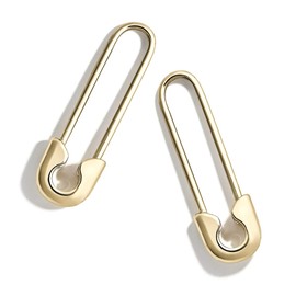 Punk Colorful Crystal Paperclip Pin Hoop Assorted Earrings Set Minimalist Cartilage eardrop for Women Fashion Jewelry-C gold