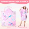 MOKANI Hooded Poncho Towels for Kids, Quick Dry Microfibre Bath