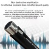 Mic Preamp with 28dB Gain, Compact Dynamic Microphone Booster with