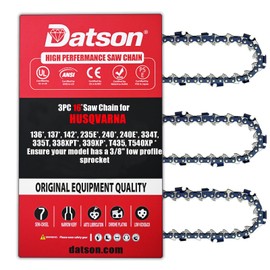 3PC 16 Inch Chainsaw Chain for Husqvarna 120 (MII) /130/135 (MII) / 240, 16" Replacement Chain for Husqvarna T435 / 439 Chainsaw