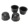 Tbest 4PCS ATV Quad Go Kart Wheels Dust Cap, Rubber,