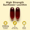 Nutrivo Sunflower Lecithin Capsules 2400mg |120 Softgels | 2 Month