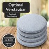Sidorenko Comfortable Round Felt Seat Cushions, Diameter 34 cm, Set
