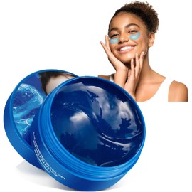 Parche Coreano de Hidrogel con Péptidos y Colágeno - 60 Piezas Mascarillas Reafirmantes, Iluminadoras e Hidratantes para Ojos - Ojeras, Bolsas, Arrugas y Líneas Finas - Under Eye Patches
