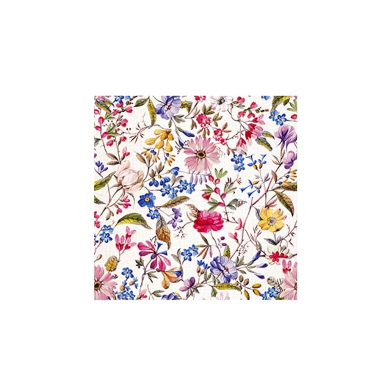 20 Napkins Florentina Flowers, Flower Napkins, Garden & Nature Floral