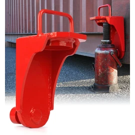Lupar Heavy-Duty Shipping Container Jack Lug with U-Shaped Handle, Storage Container Leveler Booster, Red