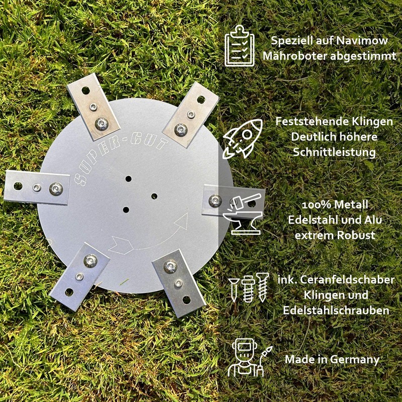 Blade Disc Stainless Steel / Aluminium for Segway Navimow -
