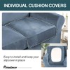 FantasDecor 4 Piece Sofa Cover Stretch Luxury Thick Velvet Sofa