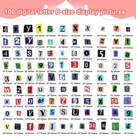 Oruola 200pcs Vintage Scrapbook Letter Stickers,Waterproof Vinyl Stickers for Scrapbooking,Retro Number & Letter Sticker,DIY Decoration for Notebooks, Laptops, Journals, Calendars, and More