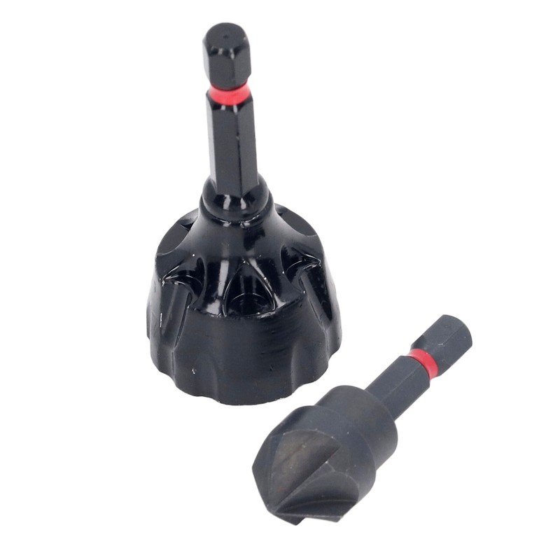 Deburring Chamfer Tool Set 1/4in Drill Bit Deburring External Chamfer