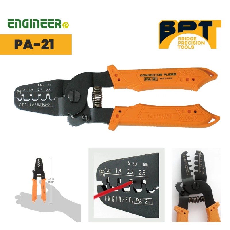 ENGINEER PA-21 Universal Crimpers - For #26 - #18 AWG