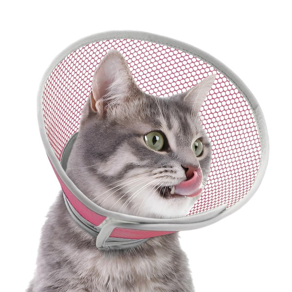 Supet Cat Cone Collar Soft Comfortable Adjustable Waterproof cat recovery