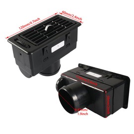 2 Pcs Car Truck RV ATV Heat Exhaust Vent Ventilation Outlet,Black Car Truck RV ATV Heat AC Air Exhaust vent Dash Ventilation Outlet,Suitable for HOWO Heavy Duty Truck, Truck, Truck, RV