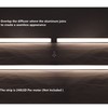 THMOOTHER LED Strip Black U Channel Diffuser 10-Pack 6.56FT,17X7.5MM Surface