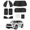 EVOOOR 8PCS Windshield Sun Shade for Toyota Highlander 2014-2019 Accessories-