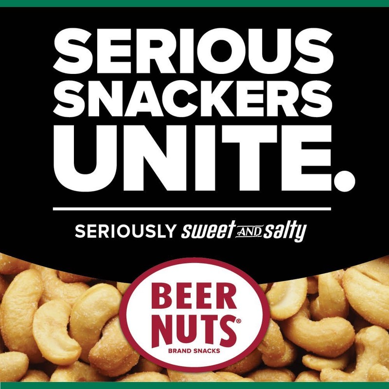 BEER NUTS Cashews | 12 oz. Can - Sweet and