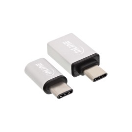 InLine® 35809 USB Adaptor Set Type C Male to Micro USB/USB 3.0 A Female Silver