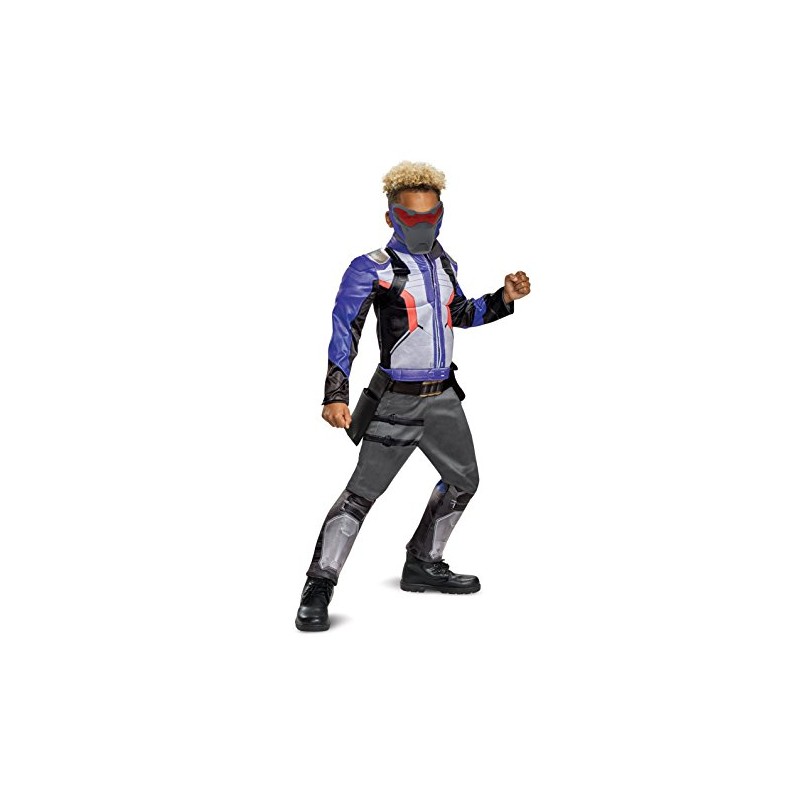 Disguise Soldier: 76 Classic Muscle Child Costume, Blue, X-Large/(14-16)