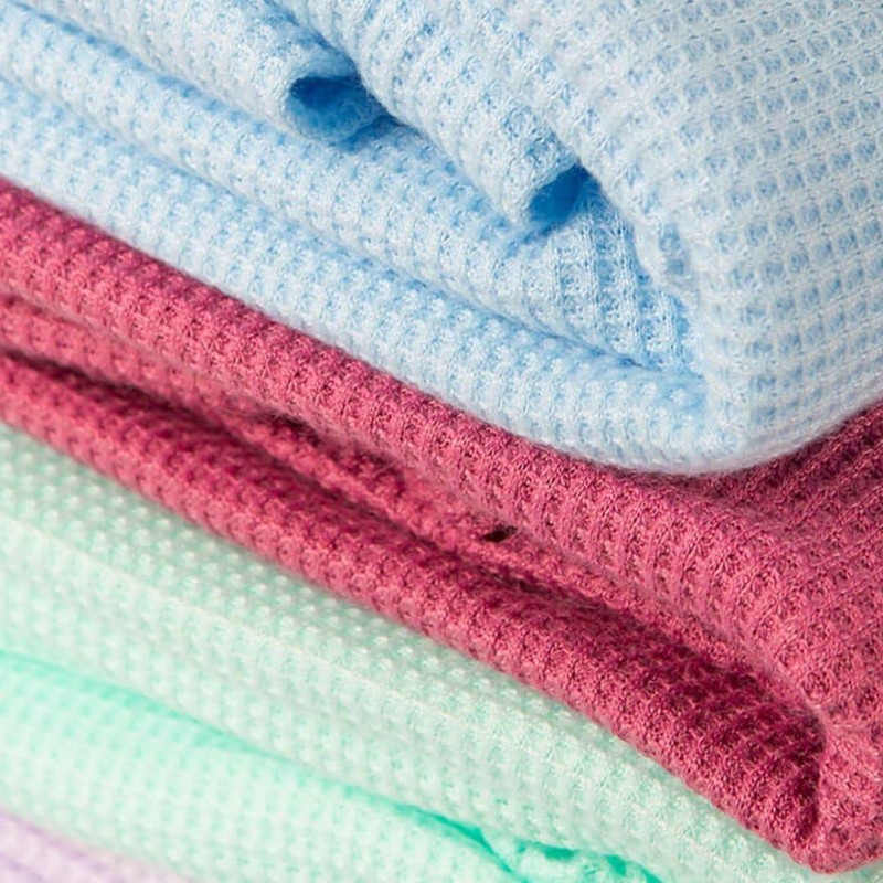 Interweave Healthcare Blue Hospital Thermal Throw Blanket, No Fluff Transfer,