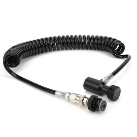 G1/2 Aluminium Air Coil Remote Hose with Quick Disconnect, Lightweight, Beautiful Color, Easy to Use, Compatible with CO2, Compress Air, HPA, and Nitrogen Cylinders