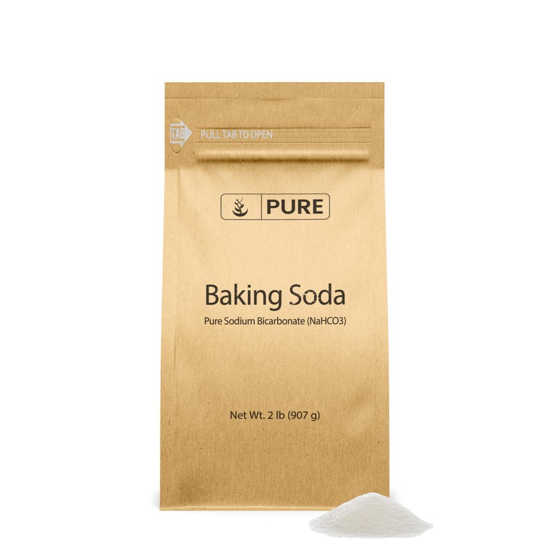 Pure Original Ingredients Baking Soda (2 lb) Sodium Bicarbonate (NaHCO3),