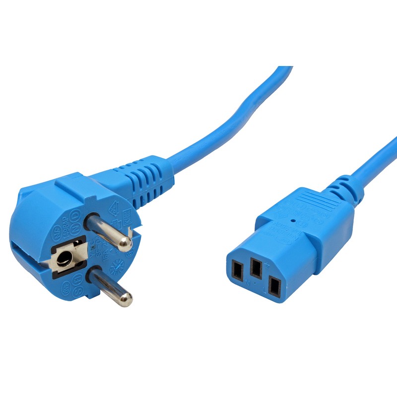 ROLINE Power Cable Straight IEC Female Blue 1.8m