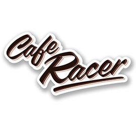 2 x 15cm Cafe Racer Vinyl Decal Sticker Motorcycle Motorbike Bike Laptop #5502 (15cm Wide x 7.5cm Tall)