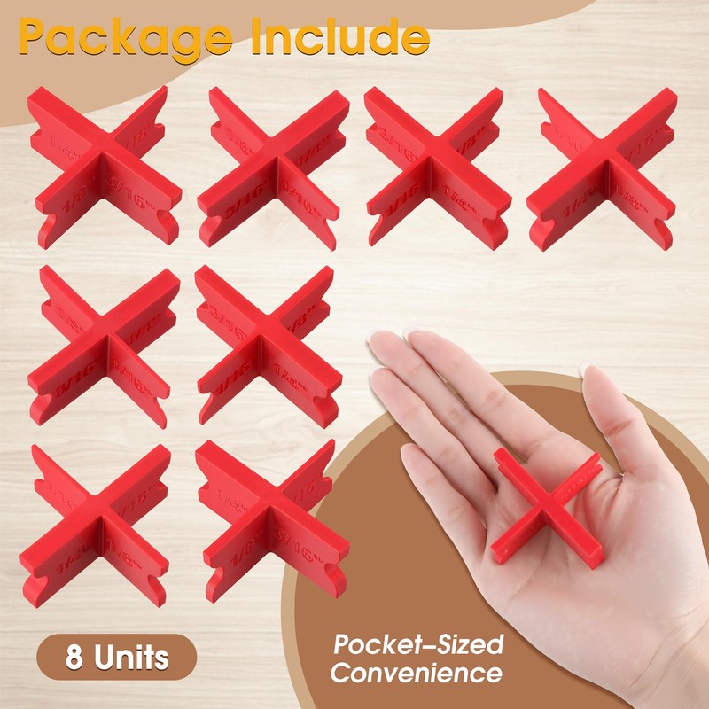 Saillong 8 Pack Deck Spacers with 4 Thicknesses 1/16", 1/8",