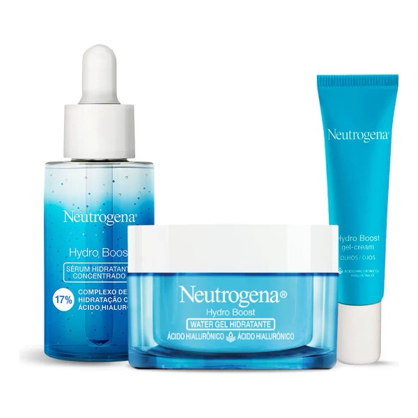 Pack Rutina Facial Hydro Boost Hidratante, Serum Y Crema De