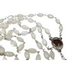 Bethlehem Gifts TM Mother of Pearl Beads Rosary Cross with