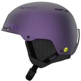 Giro Emerge Spherical Ski Helmet - Snowboard Helmet for Men, Women & Youth - Matte Black/Purple Pearl - L (59-62.5cm)