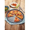 Stellar Non-Stick Crispy Crust Pizza Tin, 35cm, Dishwasher Safe, Carbon