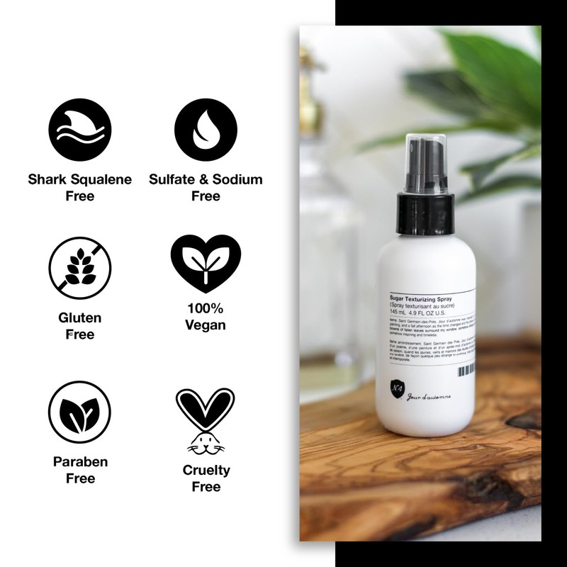 Number 4 Sugar Texture Spray for Hair, Wavy Hair Products,