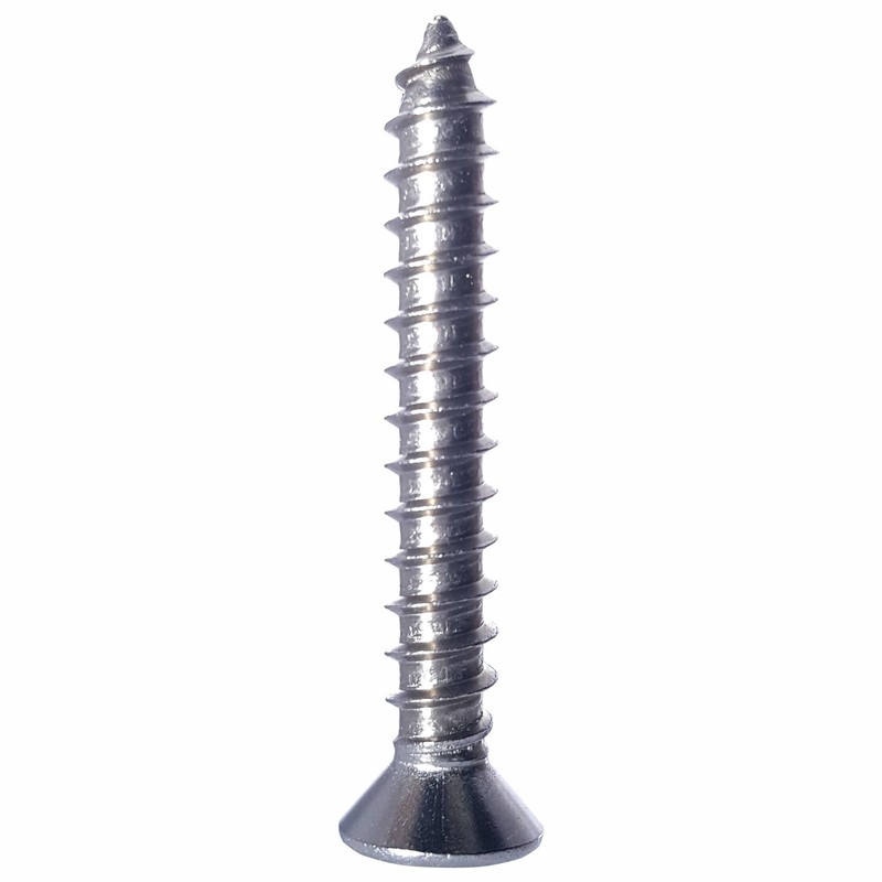 #8 x 1-1/2" Flat Head Sheet Metal Screws, Square Drive,