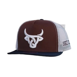 LOST CALF 3D Logo Brown - Hats Cap, Brown, One Size-X-Large