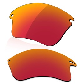 LenzReborn Polarized Lens Replacement for Oakley Fast Jacket XL OO9156 Sunglass - Fire Red+Ice Blue