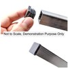 45x45mm Plastic End Caps, Square Tube Inserts (Pack of 4,
