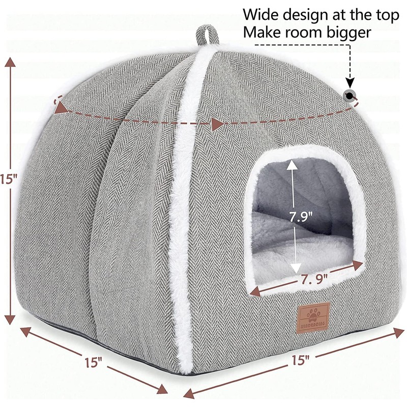 Cat Bed for Indoor Cats - Cat Cave Bed Cat