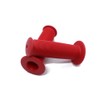Beatus Retro Bicycle Grip, Rubber, Anti-Slip, Fashionable Colors, 100mm (Red)