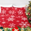 HCORA Christmas Pillow Cases Queen Size Set of 2 -