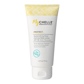 MyChelle Dermaceuticals - Protección solar que repone la loción corporal de defensa solar 50 SPF - 6 la Florida. onza.
