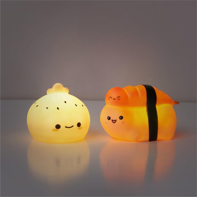 Urban Lifestyle Figural Food Squish LED Mood Lamp, 2 Pack