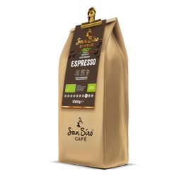 SanSiro® Organic Coffee Beans 1000 g ESPRESSO Traditional Drum Roasting 100% Arabica Beans Low Acid Gift Idea