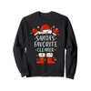 Santa's Favorite Cleaner Santa Hat Christmas Light Sweatshirt
