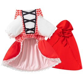 Disfraz de caperucita roja para perro, vestido de Navidad con capa (XL)
